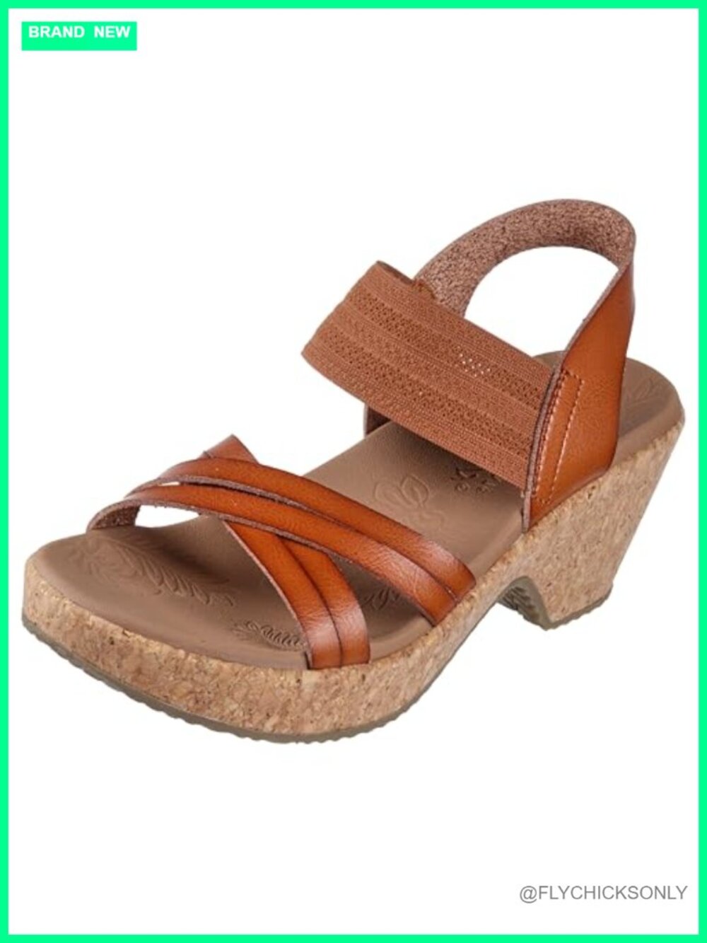 Skechers Brystol Night Skies Wedge Sandal Luxe Foam Cushioned 3-Inch